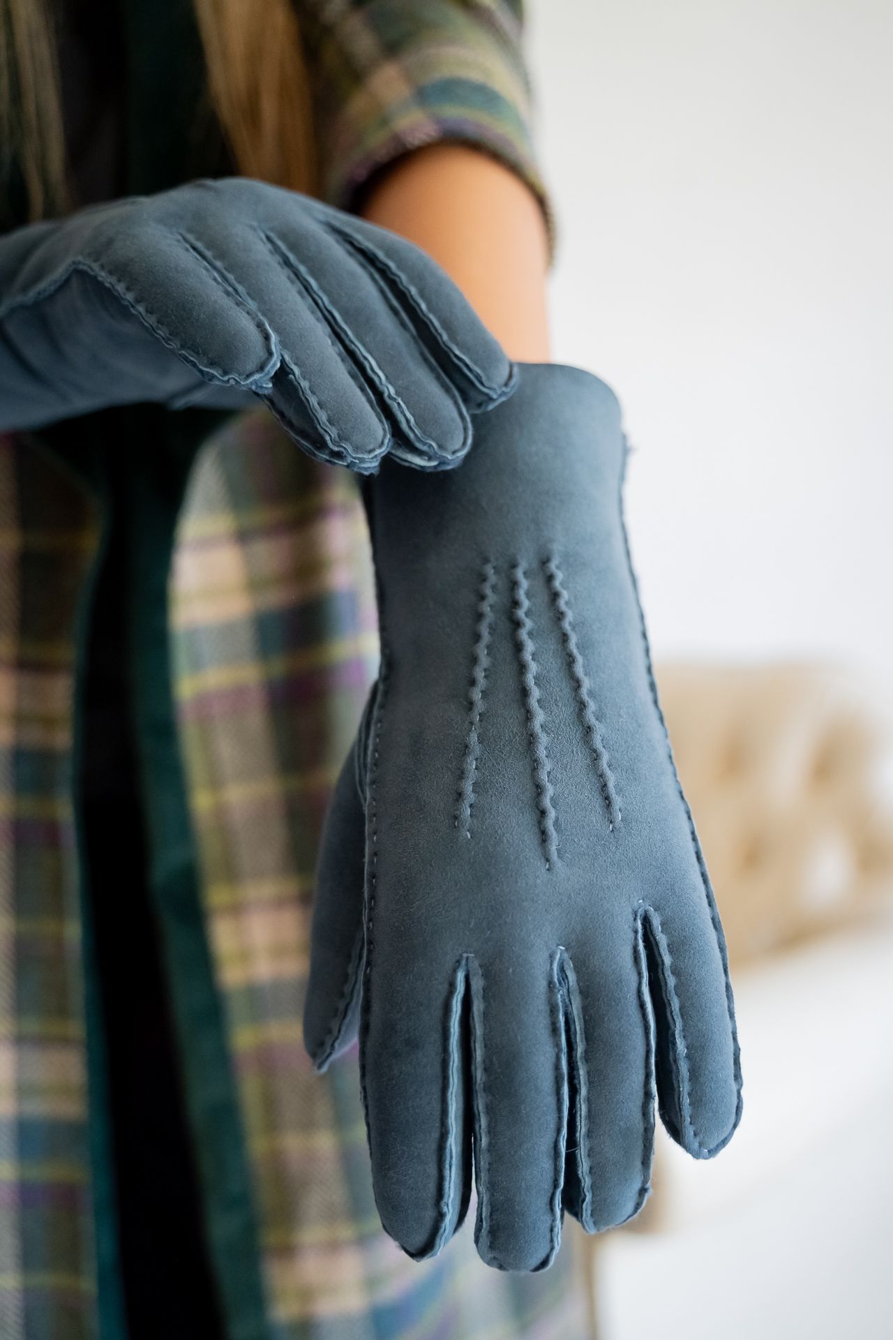 Guantes de Mouton Azul Jeans - Imagen 2
