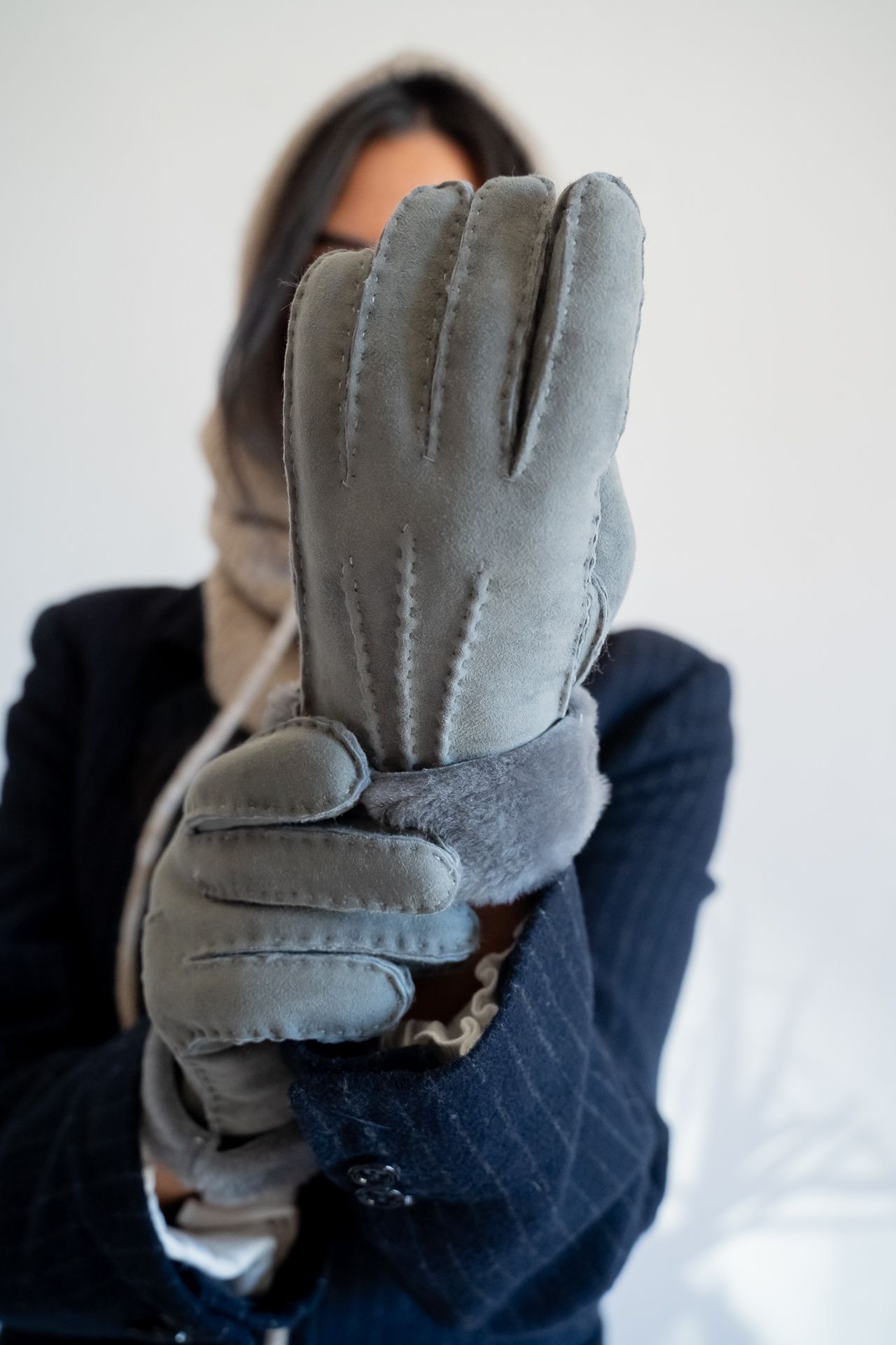 Guantes de Mouton Gris - Imagen 2